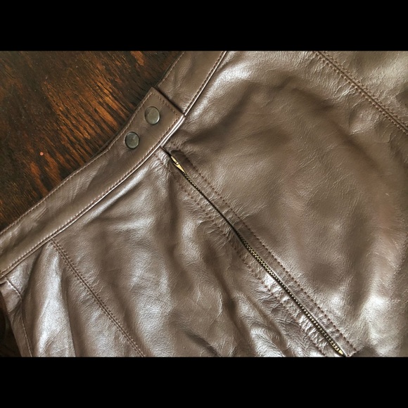 Vintage Leather Pencil Skirt - Picture 3 of 4